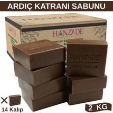 Hanzade Bitkisel Doğal El Yapımı Hatay Ardıç Katranı Sabunu Katranlı Sabun 2 Kg