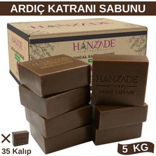 Hanzade Bitkisel Doğal El Yapımı Hatay Ardıç Katranı Sabunu Katranlı Sabun 5 Kg