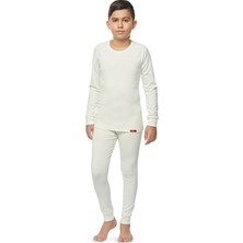 FSM 1453 Fsm1453 Erkek Çocuk Termal İçlik Takım Ekru %47 Viskon %47 Polyester %6 Elastan ile Konforlu Kullanım