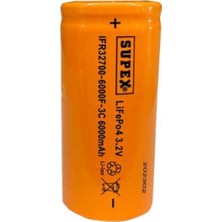 Supex IFR32700-6000F-3C 3.2V Lityum İon Pil