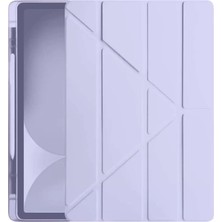 Ipad 11 (2024) Kılıf Kalemlikli Hugo Tablet Kılıfı - Lila