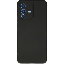 V23 5g Kılıf Nano Içi Kadife Silikon - Siyah