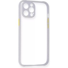 Iphone 12 Kılıf Miami Şeffaf Silikon - Lila