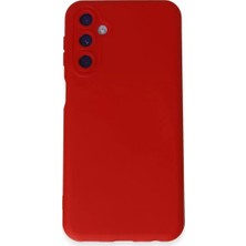 Galaxy M14 5g Kılıf Nano Içi Kadife Silikon - Kırmızı
