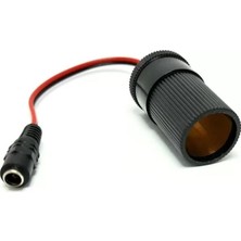 PM-28526 Dc 5.5x2.5mm Dişi - Oto Çakmak Soketi Çevirici Adaptör Kablosu