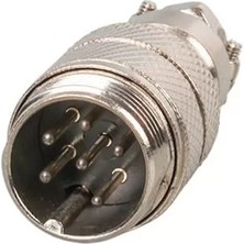 Mayk GX16-6 Pinli Metal Erkek Konnektör (M16 - 16MM)