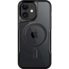 Iphone 11 Kılıf Boyi Magsafe Silikon Kapak - Siyah