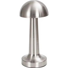 TeknoKapsül Şarjlı Kablosuz Mantar Masa Lambası Dokunmatik 3 Renk LED Tasarım