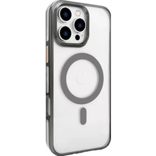 Iphone 16 Gleam Pc Sert Magsafe Kılıf - Titan Gri