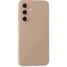 Galaxy S23 Fe Kılıf Nano Içi Kadife Silikon - Pudra