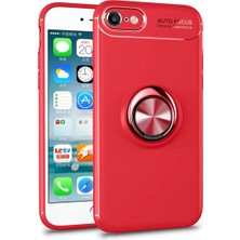 Iphone 7 Kılıf Range Yüzüklü Silikon - Kırmızı