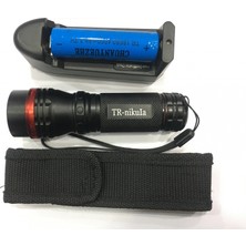 TeknoKapsül Beyaz LED Işıklı ,şarjlı Pil,şarj Cıhazlı El Fener 620