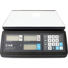 Cas Er-Jr 15CB Bilgisayar Bağlantılı Digital Terazi 15 kg Kapasite LCD Ekranlı Fonksiyonel Model