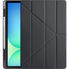 Ipad 13 (2024) Kılıf Kalemlikli Hugo Tablet Kılıfı - Siyah