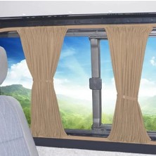 Micro-Sun KREM VW CADDY 2001-2014 ARKA TEK KAPI YAN ÇİFT SÜRGÜLÜ Raylı Oto Perde 5 Cam 560531