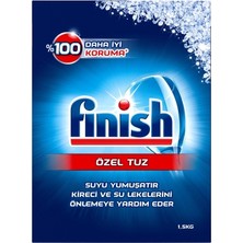 Finish 1500 gr Bulaşık Makinesi Tuzu Toz Formda Su Lekelerini Önlemeye Yardımcı