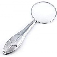 Epilons Gümüş Renkli 5x - 45 Mm Zarif Işlemeli Özel Tasarlanmış Büyüteç MG18155-8