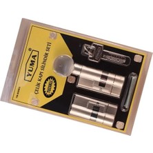 68MM Mandallı Çelik Kapı Tuzaklı Barel Seti - Sarı