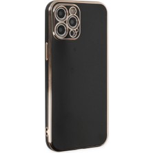 Iphone 12 Kılıf Volet Silikon - Siyah