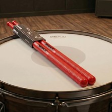 Midex GFK-801RD 5A Bateri Baget Kırılmaz Polyemid Kırmızı Davul Bageti 5A Drumsticks