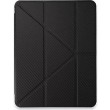 Ipad 13 (2024) Kılıf Color Karbon Tablet Kılıfı - Siyah