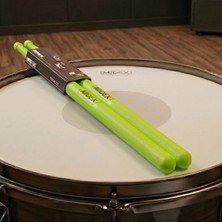 Midex GFK-801LGR 5A Bateri Baget Kırılmaz Polyemid Açık Yeşil Davul Bageti 5A Drumsticks