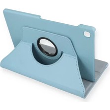 Galaxy P610 Tab S6 Lite 10.4 Kılıf 360 Tablet Deri Kılıf - Turkuaz