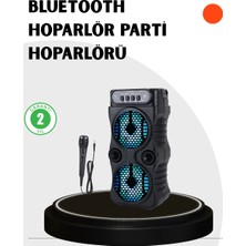 İsingir Shopping Bluetooth Bağlantılı Taşınabilir Hoparlör – LED Işıklı, Fm Radyolu, Mikrofon Girişli