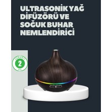 550ML Ultrasonik Hava Nemlendirici Aromaterapi Difüzörü