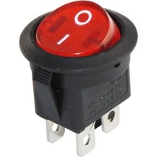 IC-131-4 Yuvarlak Işıklı On-Off Anahtar 4p