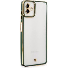 Galaxy A04 Kılıf Liva Lens Silikon - Yeşil