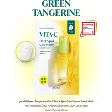 Leke Karşıtı Serum Yaprak Maske GOODAL Green Tangerine Vita C Dark Spot Care Serum Sheet Mask