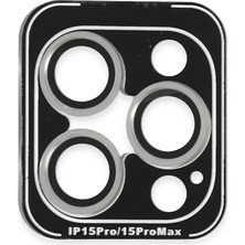 Iphone 15 Pvd Metal Kamera Lens - Gümüş