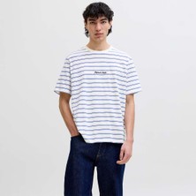 Jack & Jones Jack&jones Norrebro Stripe Erkek Beyaz Tişört