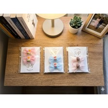 Karma Shop Meyve ve Doğa Figürlü El Yapımı Tül Fiyonk Saç Tokası - 3lü Set