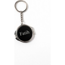 Bymiel Kişiye Özel Yuvarlak Aynalı Anahtarlık – Isim Yazılı Metal Anahtarlık