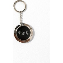 Bymiel Kişiye Özel Isim Yazılı Katlanabilir Çanta Askısı Anahtarlık – Metal Siyah