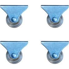 Epilons Furç Sabit Teker - 38MM - Şeffaf HKS237 - 4 Adet