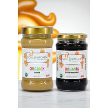 Soul Kitchen Organik Ürünler Organik Tahin ** Organik Üzüm Pekmezi (Soğuk Sıkım) (Şeker Ilavesiz) Avantaj Set