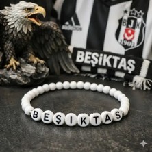 Karma Shop Takım Taraftar Temalı Ahşap Bileklik Beşiktaş Yazılı