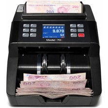 AlGeliyo Sesli Karışık Para Sayma Makinesi Mıx 70+ Siyah Tl - Euro Karışık Sayım, Dolar Adet Sayım