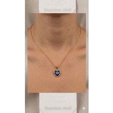 Karma Shop Nazar Boncuklu Kalp Kolye