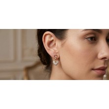 Karma Shop Işıltını Kalbinde Taşı! Zirkon Taşlı Kalp Figürlü Küpe
