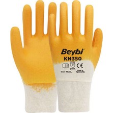 Beybi KN350 Sarı Nitril Kaplı  Eldiven No:10  12'li