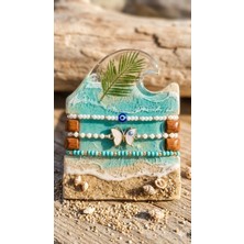 Karma Shop Coastal Elegance – 3’lü El Yapımı Bileklik Seti