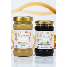Soul Kitchen Organik Ürünler Organik Tahin ** Organik Keçiboynuzu Pekmezi (Soğuk Sıkım) (Şeker Ilavesiz) Avantaj Set
