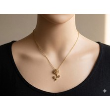 Karma Shop Işıltılı Gül Bahçesi Kolye