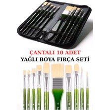 Vox Art Fermuarlı Çantalı 10 Adet Fırça Seti (Blisterli) Kaliteli Sentetik Kıl