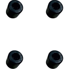 Epilons Baza Stoperi Plastik - 30MM - Sඈyah HKS283 - 4 Adet