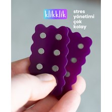 Klikklik Mor Desenli Manyetik Stres Yönetim Ürünü